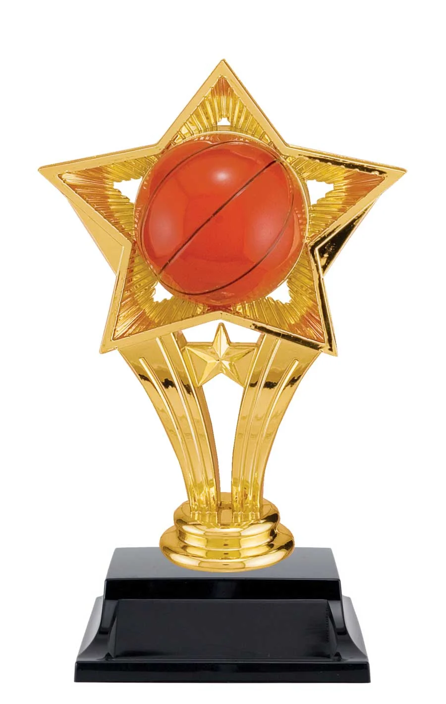 Basketball Open Star Trophy 6" (Includes Engraving)