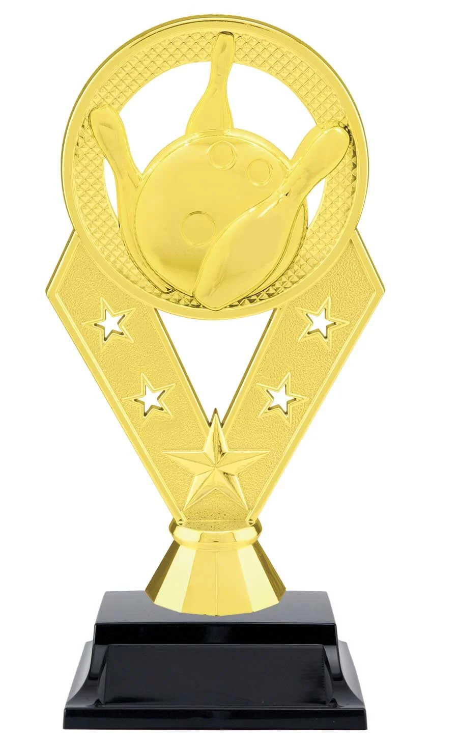 Bowling V-Star Figure Trophy 6.5" (Includes Engraving)