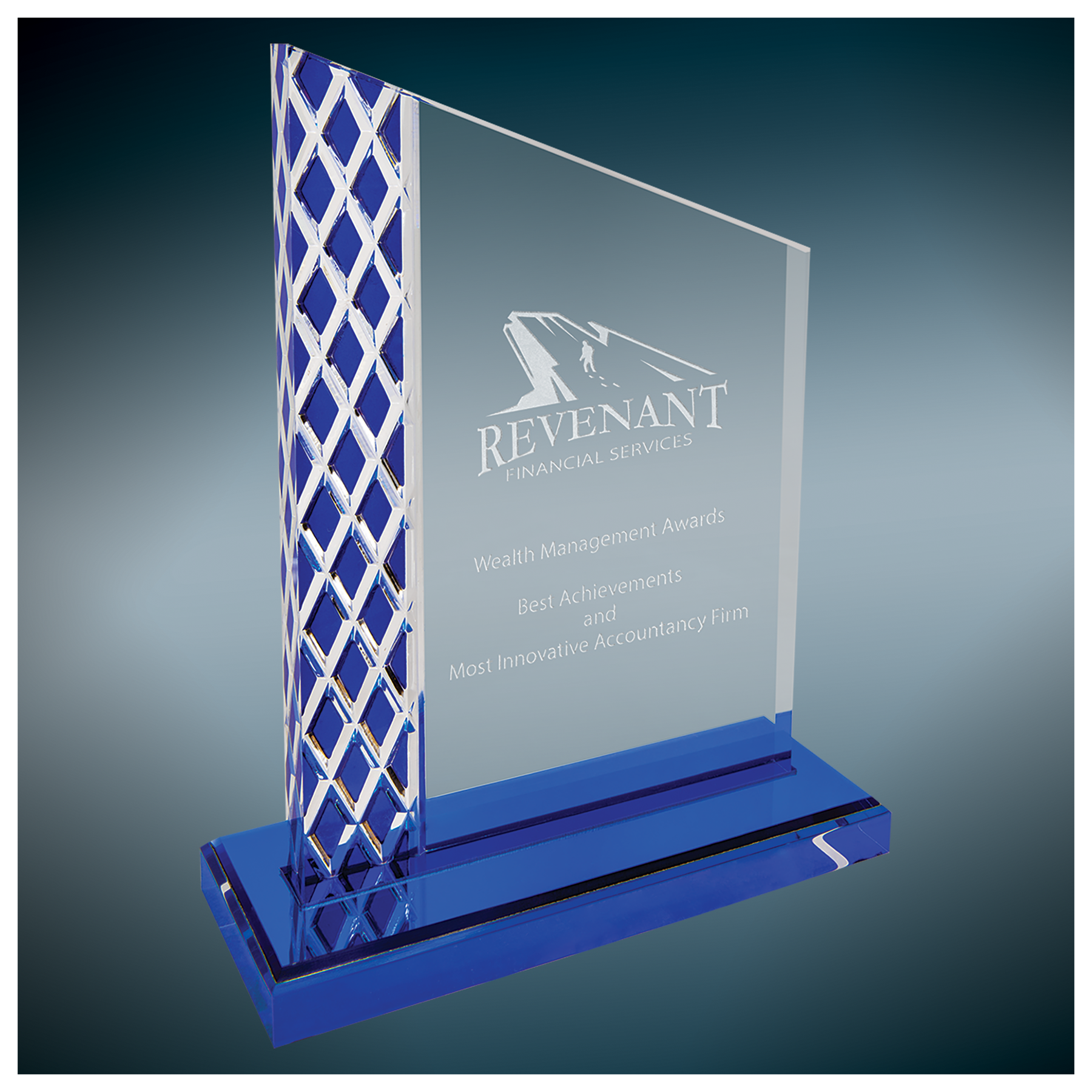 Unite Diamond Ice Acrylics Blue- 2 Sizes (2 Custom Options)