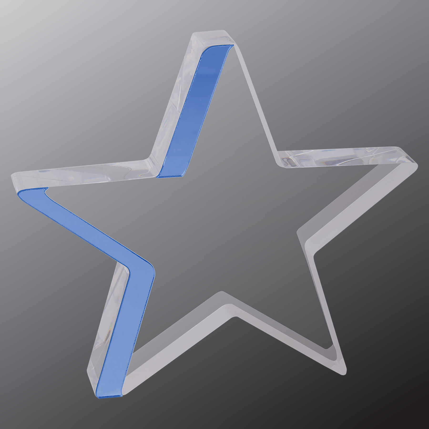 Color Edge Star Acrylic Blue- 2 Sizes (2 Custom Options)