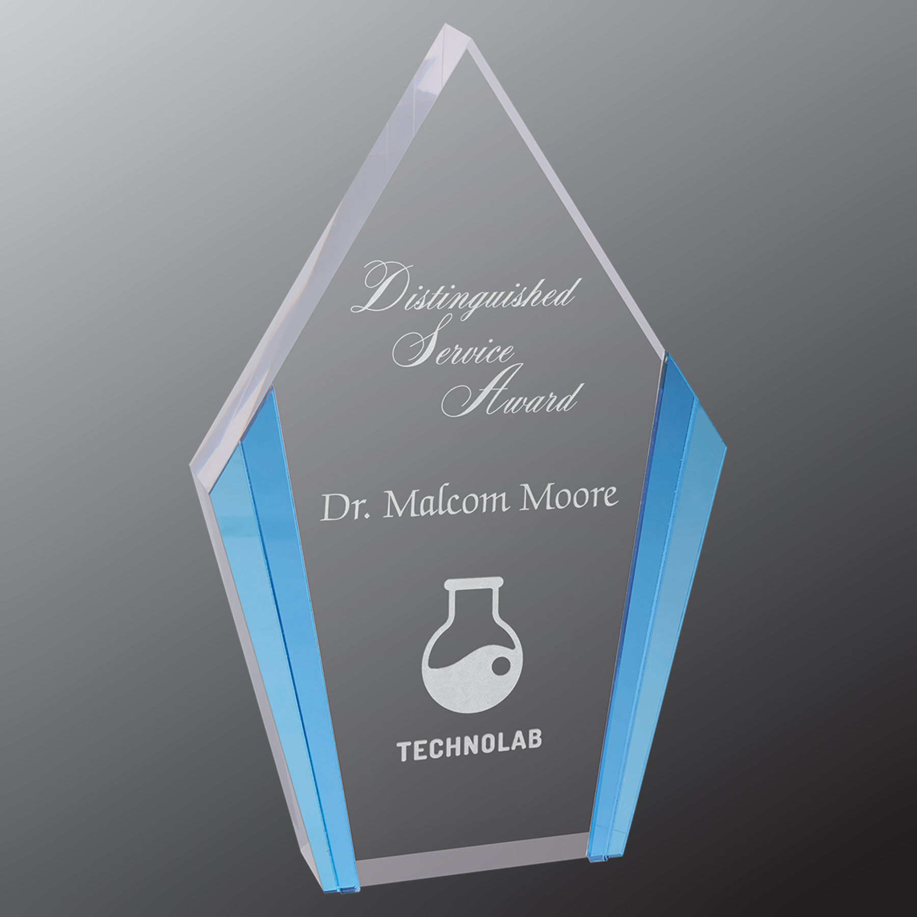 Color Edge Diamond Acrylics Blue- 2 Sizes (2 Custom Options)