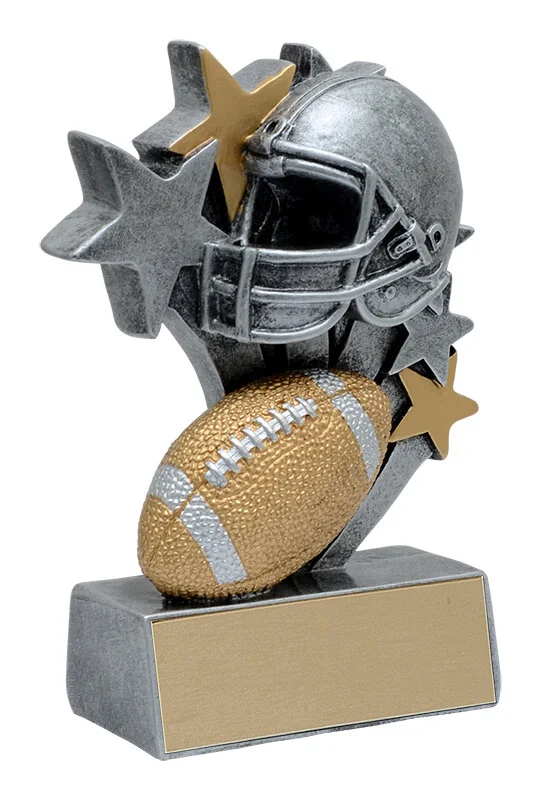 Star Blast Football Trophy 4.75" (Includes Engraving)
