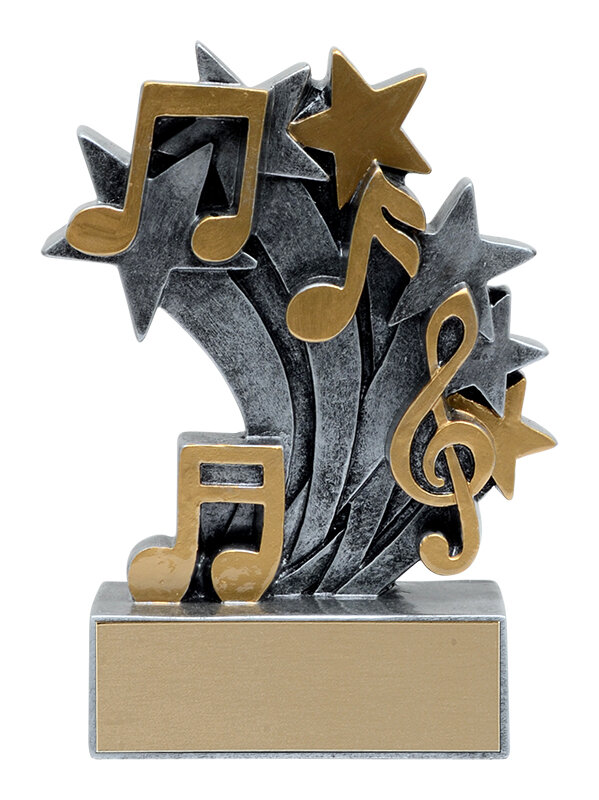 Star Blast Music Trophy 4.75"(Includes Engraving)