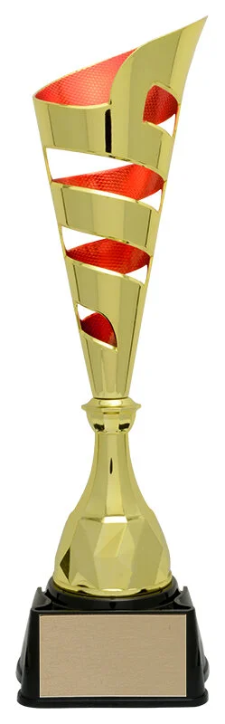 Vito Cup Gold and Red 3 Sizes (Includes Engraving)