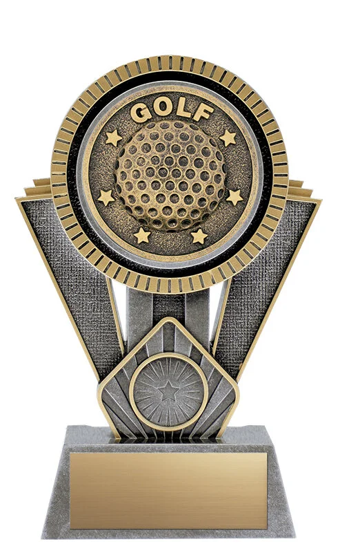 Apex Golf Resin Trophy- 4 Sizes, 2 Colors (Includes Engraving)