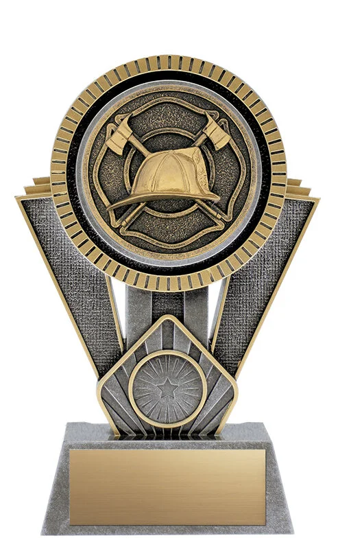 Apex Firefighter Resin Trophy- 4 Sizes, 2 Colors (Includes Engraving)
