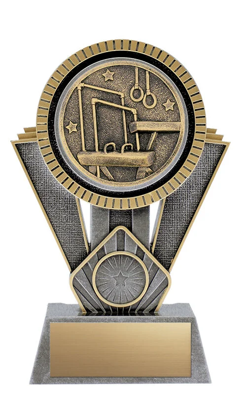 Apex Gymnastics Resin Trophy- 4 Sizes, 2 Colors (Includes Engraving)