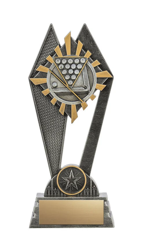 Peak Billiards Trophy- 3 Sizes (Includes Engraving)