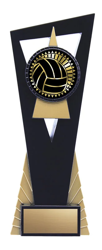 Solar Volleyball Trophy- 3 Sizes, 2 Colors (Includes Engraving)