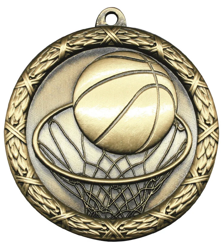 Basketball Classic Heavyweight Medal  2.5" (Includes Ribbon)