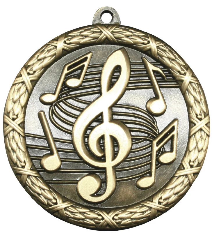 Music Classic Heavyweight Medal 2.5" (Includes Ribbon)