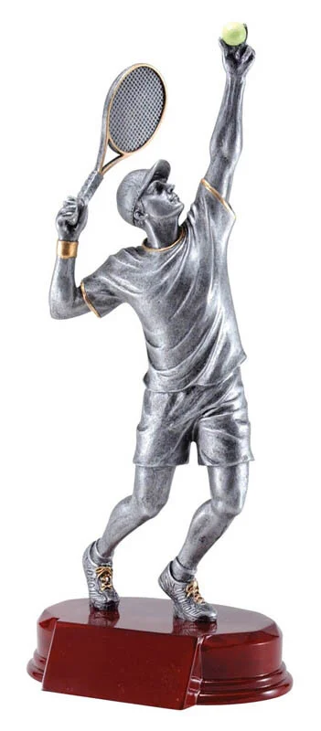 Male Classic Tennis Trophy 10.5" (Includes Engraving)