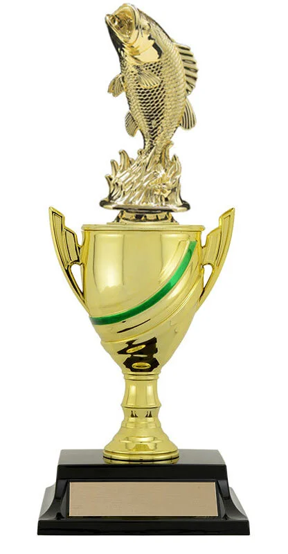 Angelo Cup Fishing Trophy 9" (Includes Engraving)