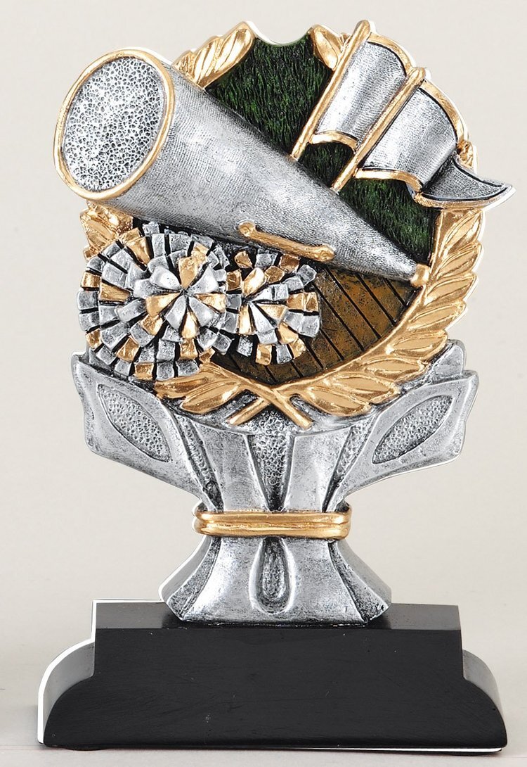Cheerleader Trophy Impact Resin 6"  (Includes Engraving)
