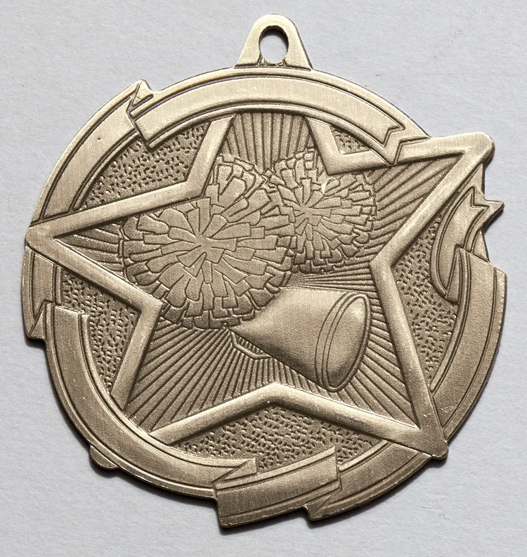 Cheer Star Medal 2.75" (Includes Ribbon)