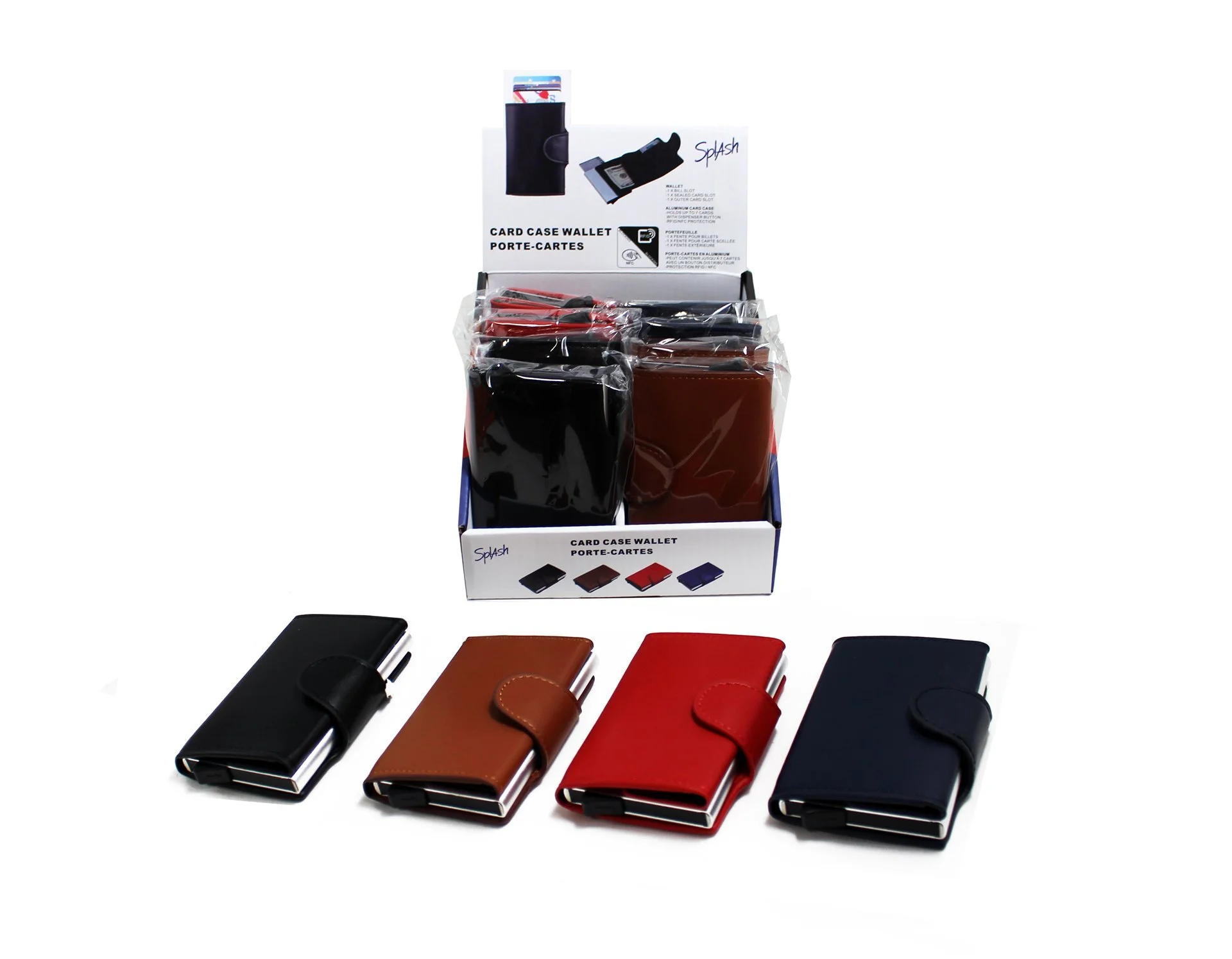 Wallet Card Case 4.1" x 2.7" x 0.9"- 4 Sizes (Includes Engraving)
