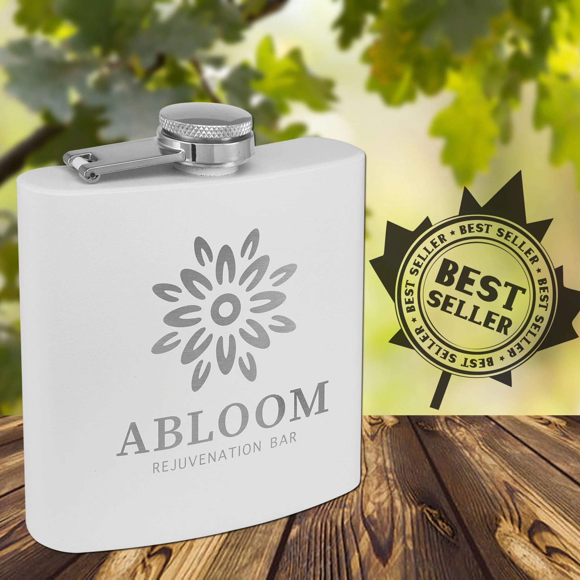 Powder Coated Flask Assorted Colors (Includes Engraving)