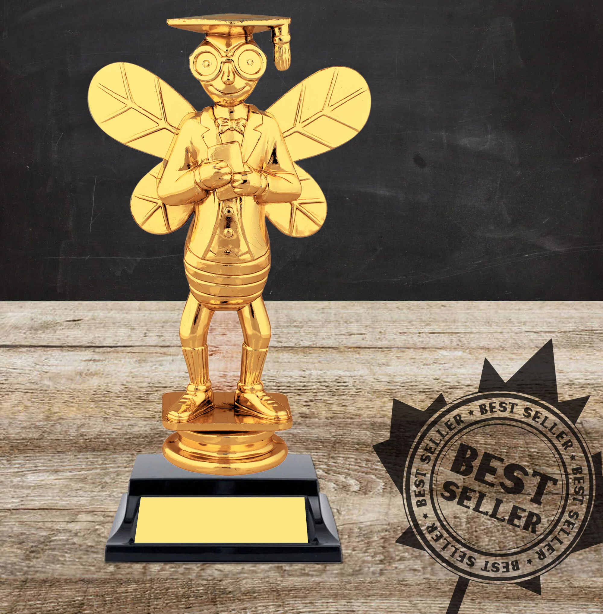 Spelling Bee Trophy 6" (Includes Engraving)