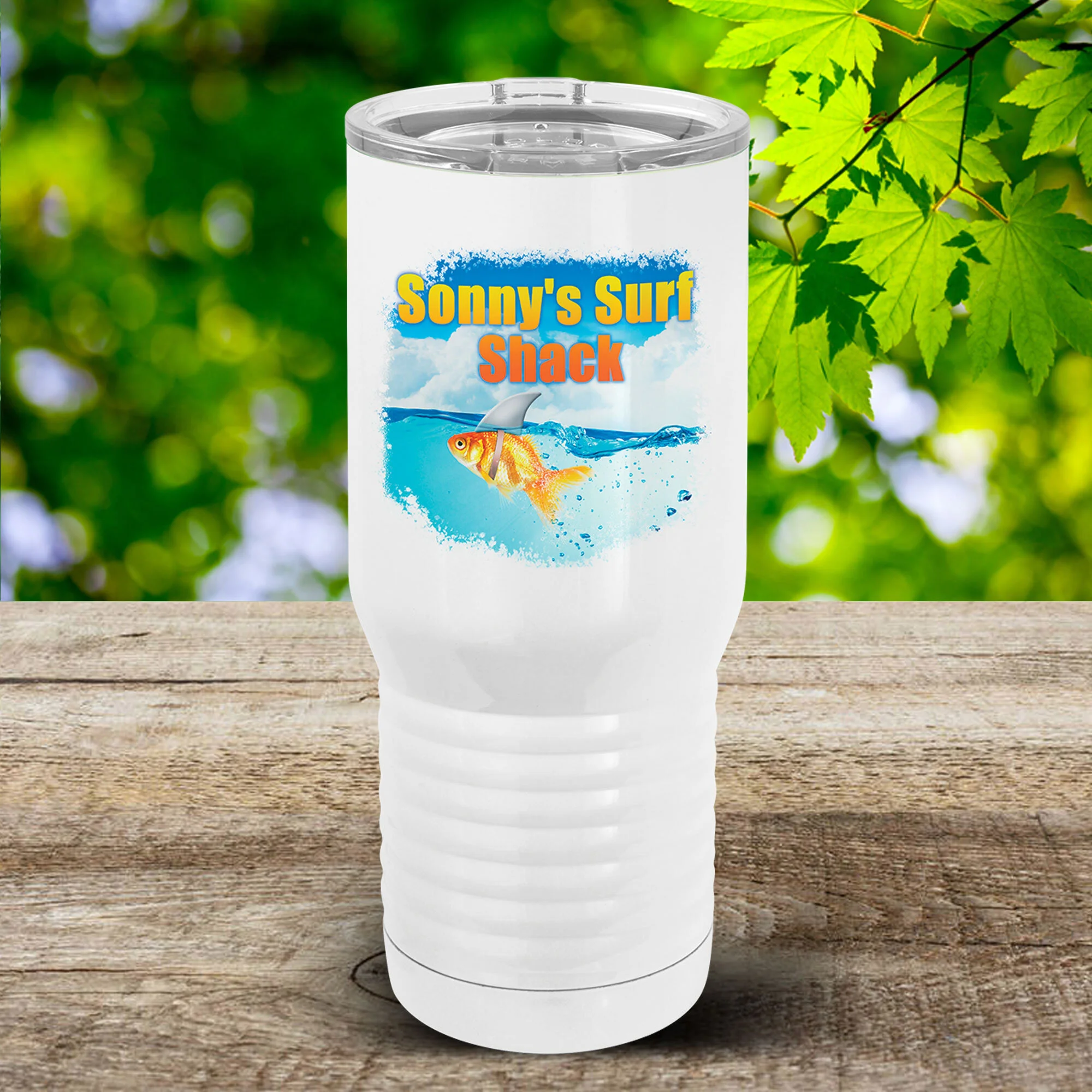 20 oz Coffee Mug w/Lid (Includes Photo)