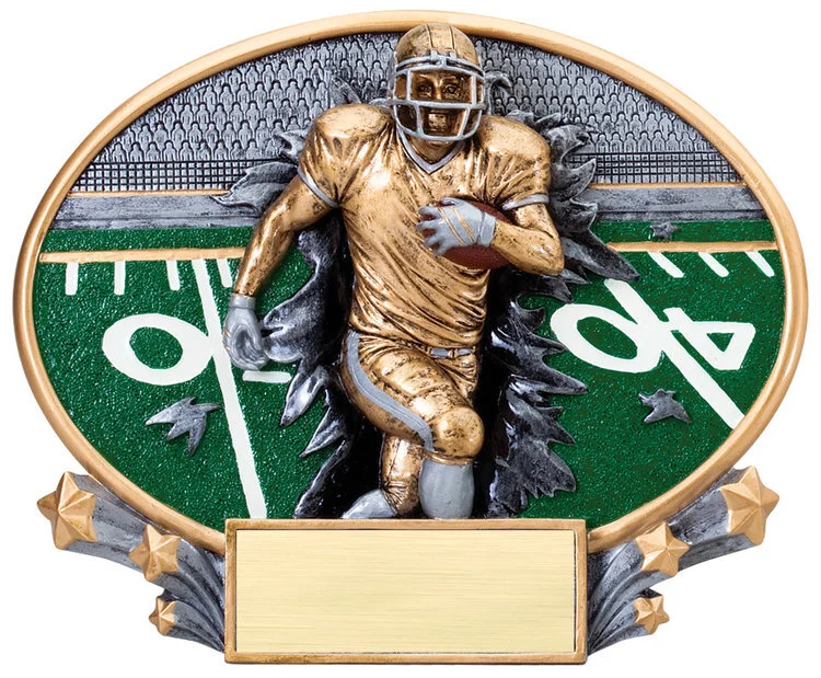 Football Xplosion Oval Football Trophy 7.25"x 6" (Includes Engraving)