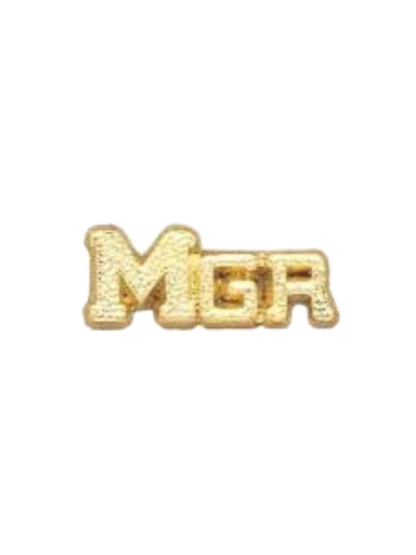 Gold Metal Chenille Manager Pin