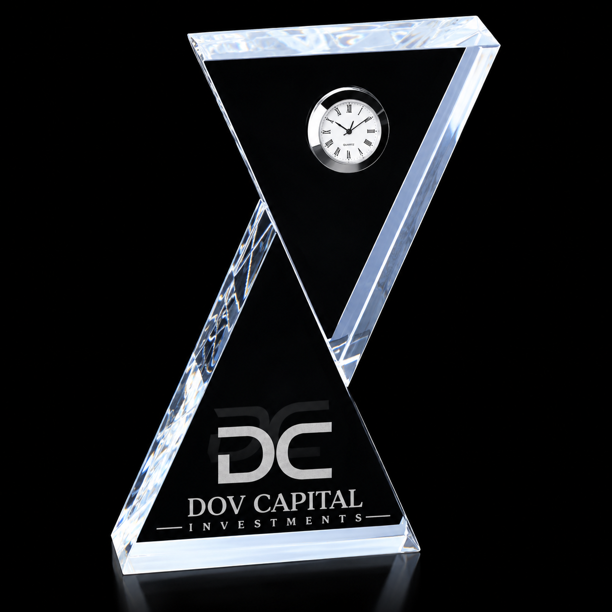 Churchill Crystal Clock