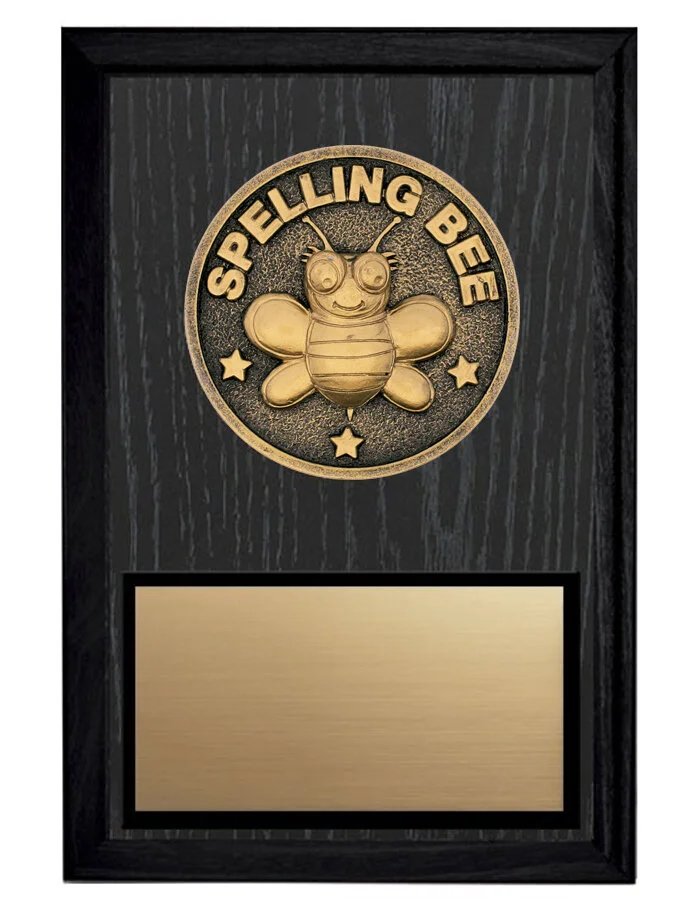 Spelling Bee Plaque 5x7"  (Includes Engraving)