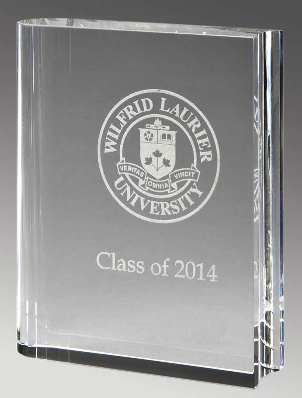 Crystal Book Award 7.25" x 6.5" (Engraving Included)