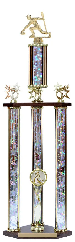 Silver Curling Trophy 30" (Includes Engraving)