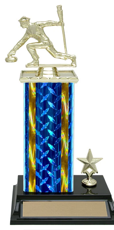 Curling Trophy 11" (Includes Engraving)