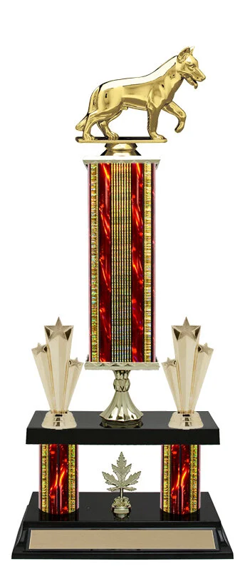 Red Dog Show Trophy 20" (Includes Engraving)