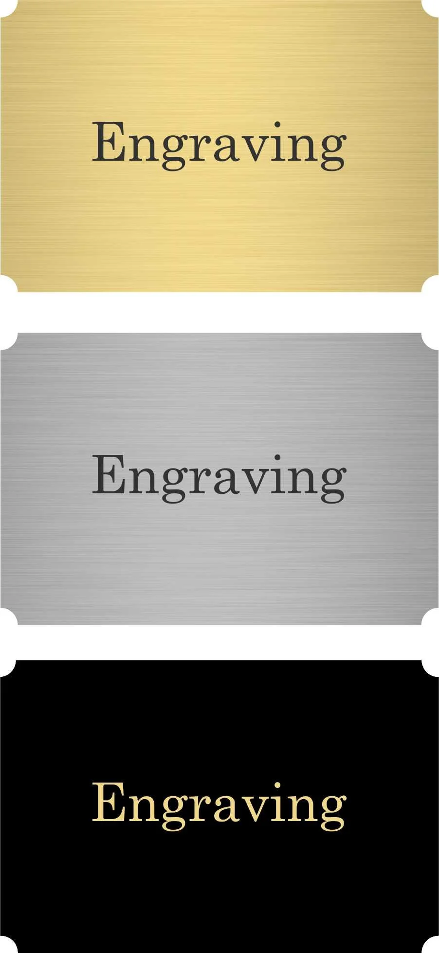 3.5 x 2"  Plate with double sided tape (Includes Laser Engraving)