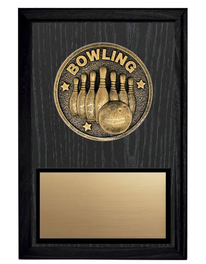 10 Pin Bowling Plaque 5x7" (Includes Engraving)