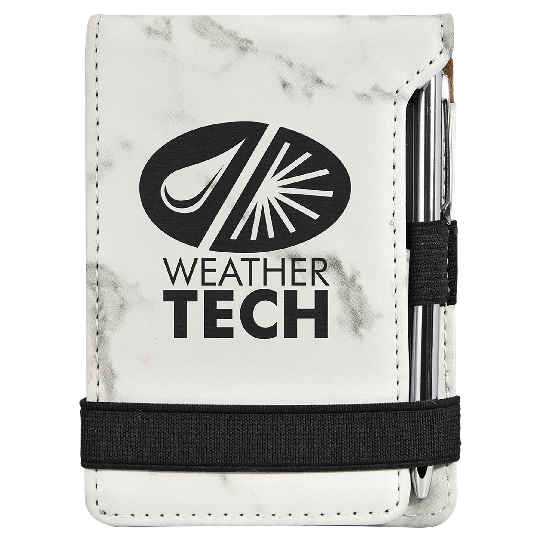 Leatherette Mini Notepad with Pen 3 1/4"(L) x 4 3/4"(H)- 15 Colors (Includes Engraving)