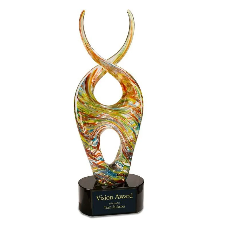 Color Twist Art Glass 14" (Includes Engravin)