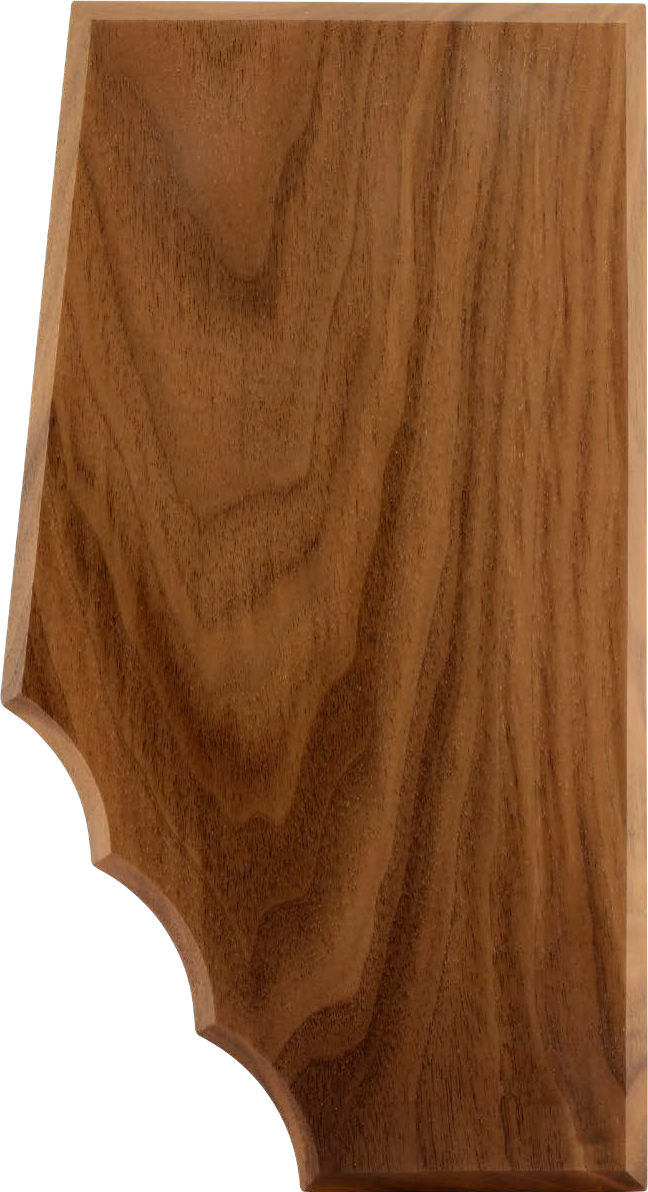 Alberta Walnut Plaque- 2 Sizes (Blank)