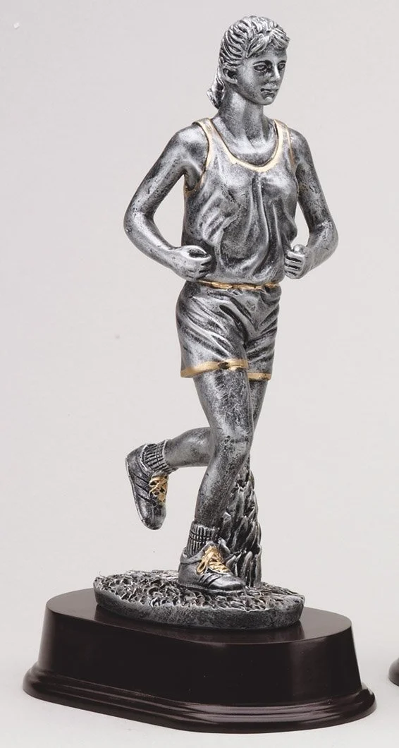 Female Runner Track Trophy 8" (Engraving Included)
