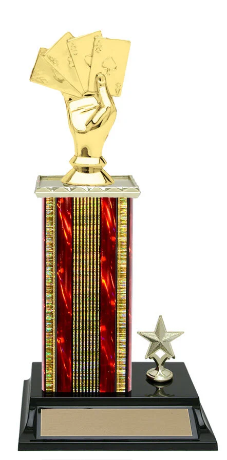 Cribbage Trophy 12.5" (Includes Engraving)
