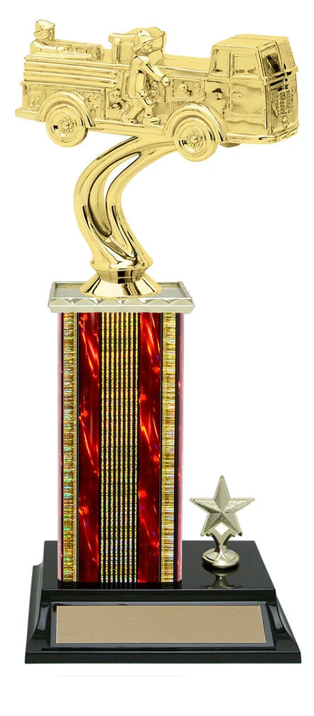 Fire Engine Red Trophy 10” (Includes Engraving)