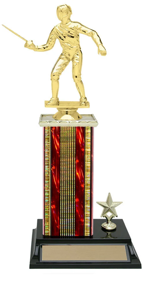 Fencing Trophy 11.5" (Includes Engraving)