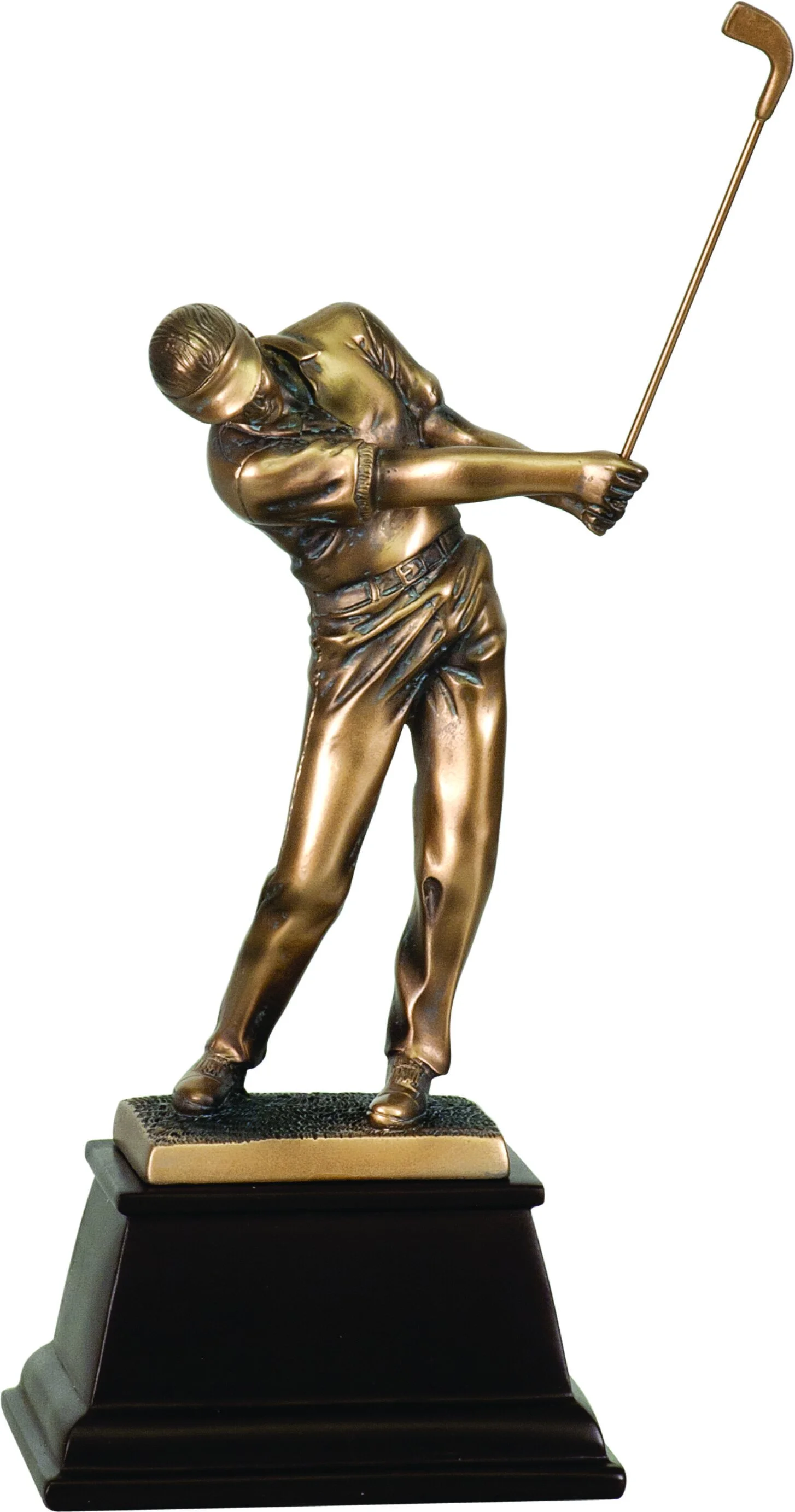 Bronze Golfer- 2 Sizes (Includes Engraving)