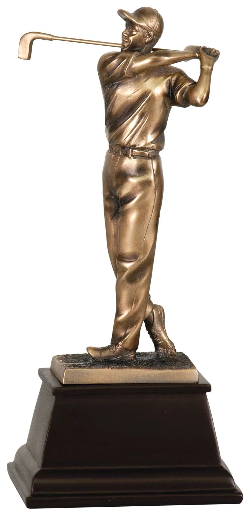 Bronze Golfer Swing- 2 Sizes (Includes Engraving)