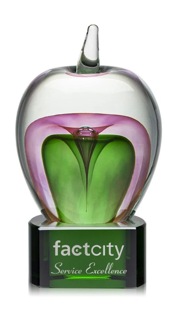 Tate Apple Award on Paragon 5.5" 3 Colors (Includes Engraving)