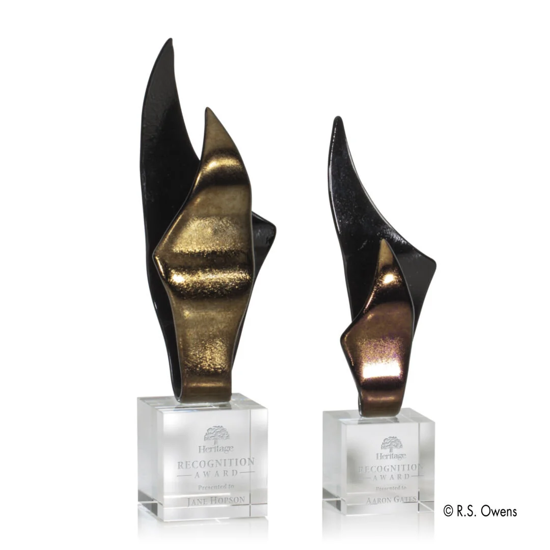 Gold Blaze Award- 2 Sizes (Includes Engraving)