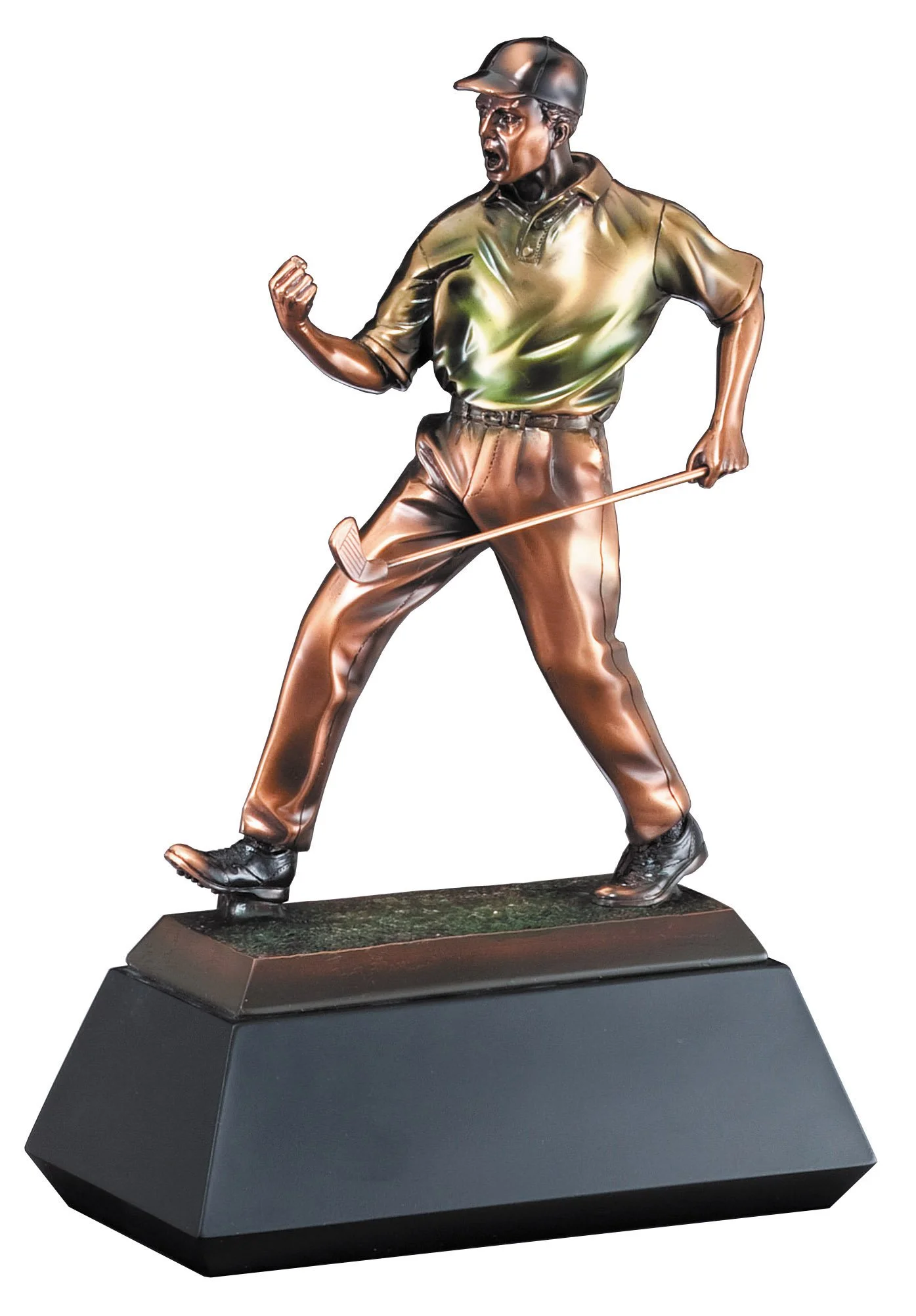 Copper Collection Golfer 12" (Includes Engraving)