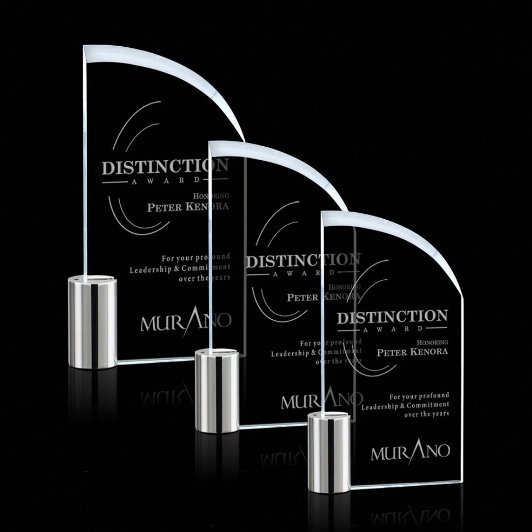 Kingsford Crystal Award- 3 Sizes (Includes Engraving)