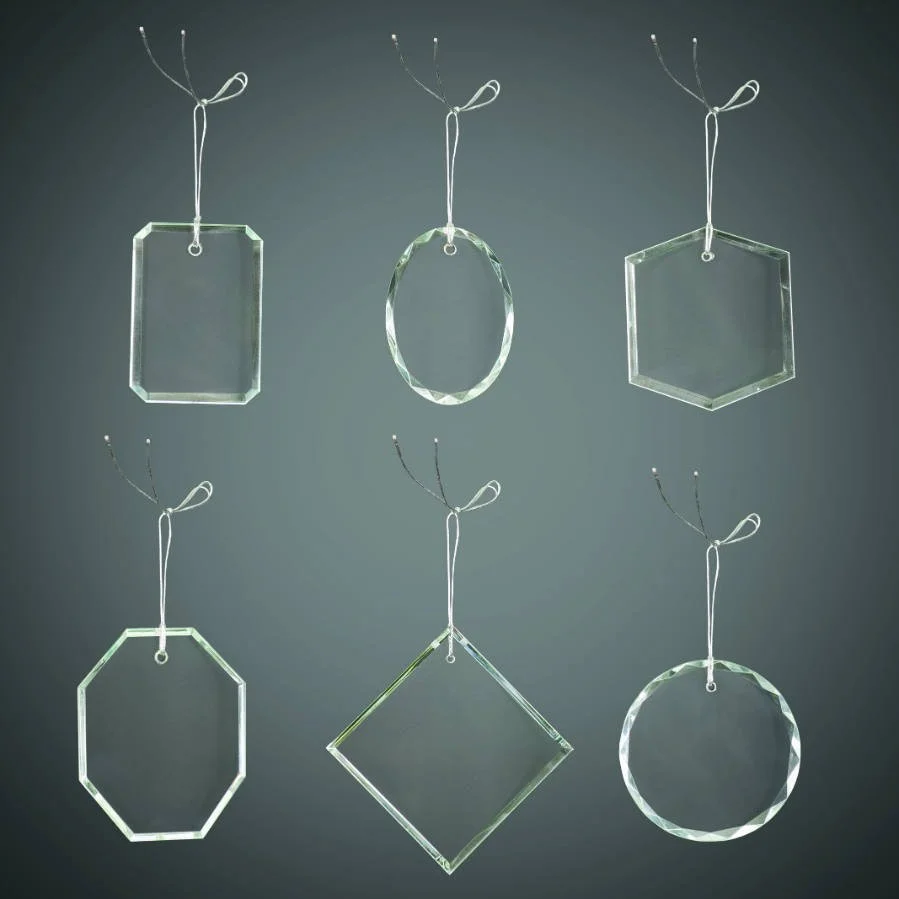 Crystal Christmas Ornaments- 5 Variants (Includes Engraving)