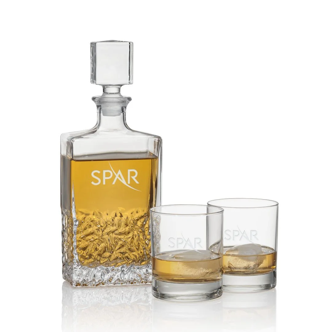 Oakham Decanter Set- 25 oz Decanter (Includes Engraving)