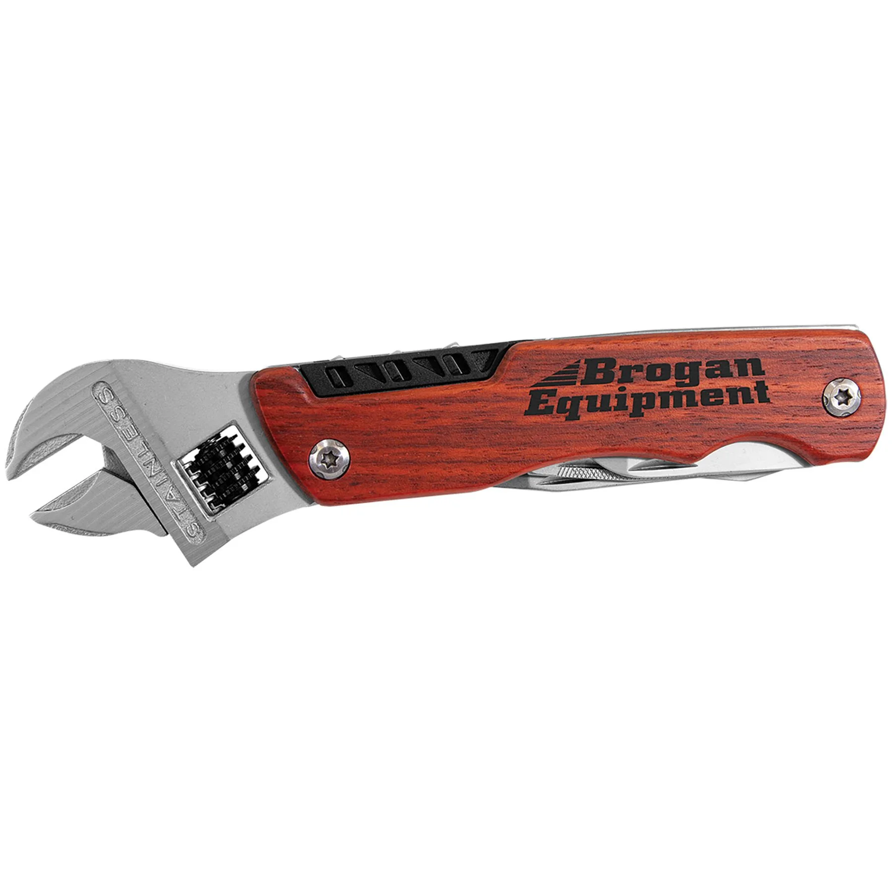 Wrench Multi-Tool with Wood Handle 6.5" (Includes Engraving)