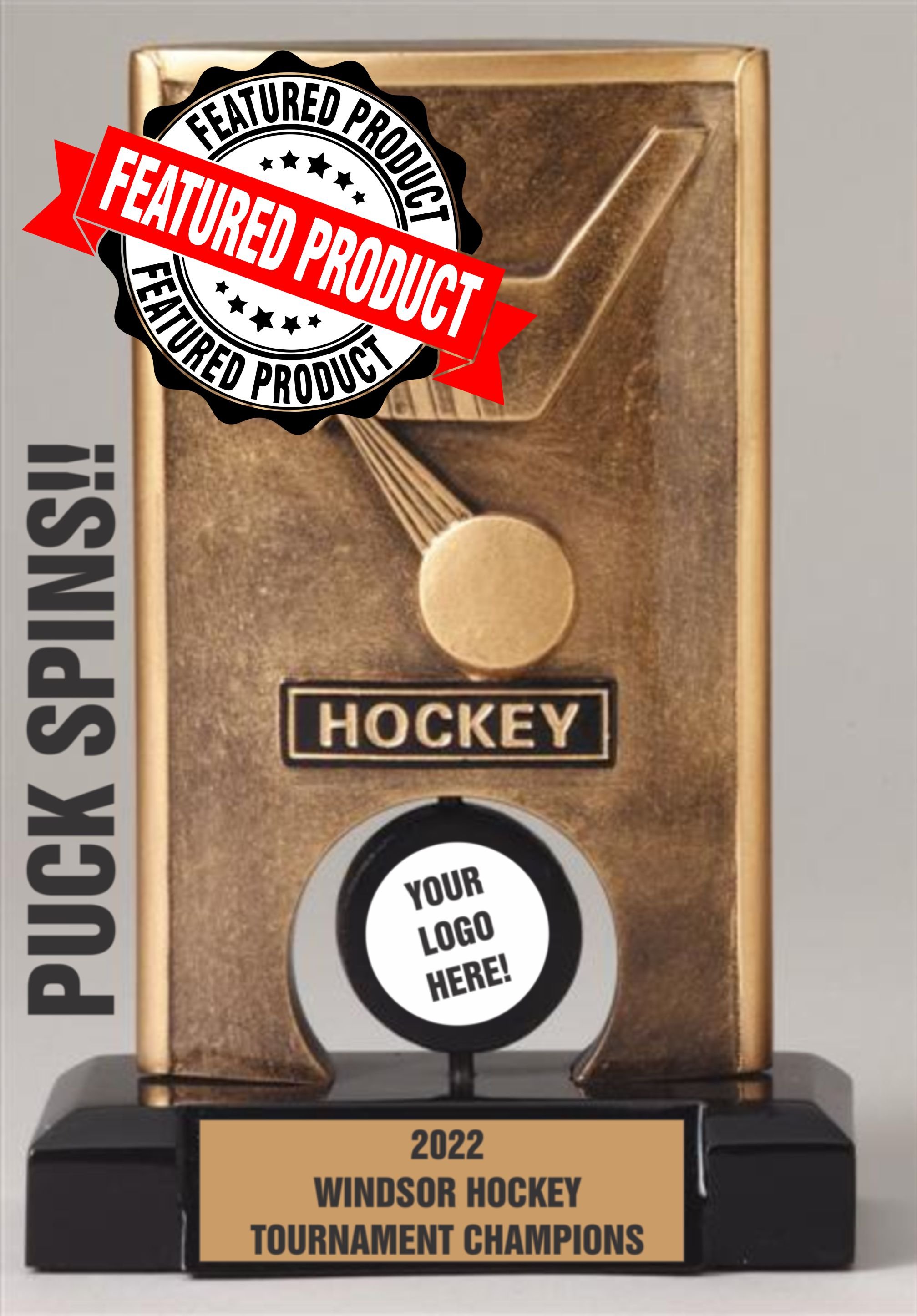 Heart and Hustle Hockey Award 6.5" (Engraving Included)